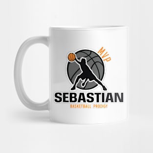 Sebastian MVP Custom Player Basketball Prodigy Your Name Mug